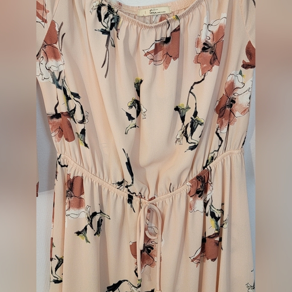 Tua Blush Floral Dress Size M - Picture 3 of 7